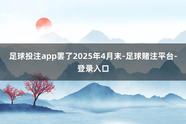 足球投注app罢了2025年4月末-足球赌注平台-登录入口