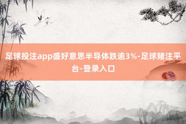 足球投注app盛好意思半导体跌逾3%-足球赌注平台-登录入口